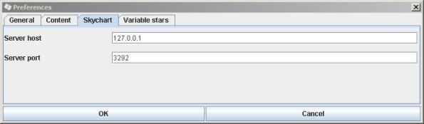 Observation Manager Skychart settings
